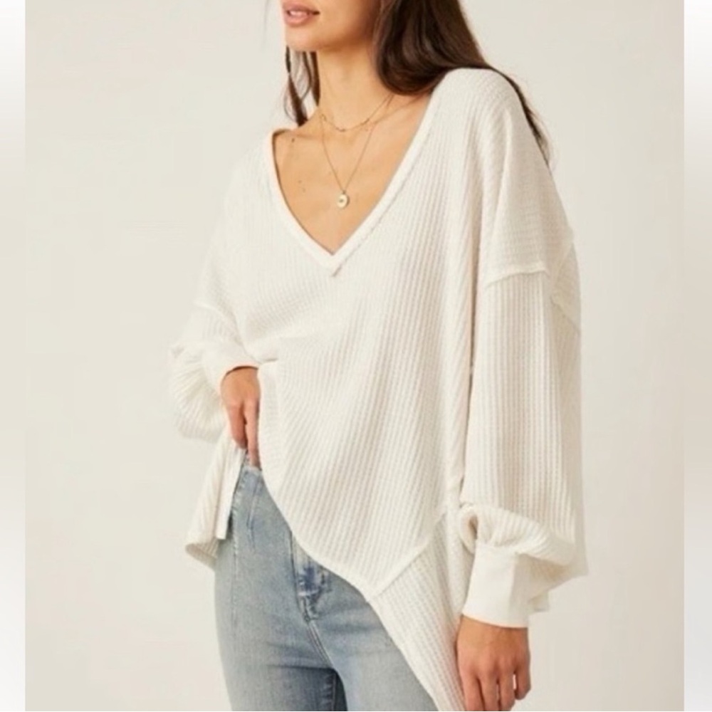 Free People Coraline Thermal Tee XS